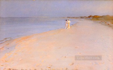 Tarde de verano en Skagen 1893 Peder Severin Kroyer Beach Pinturas al óleo